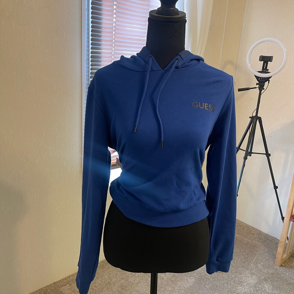 Guess Women's Vibrant Blue Sweatshirt